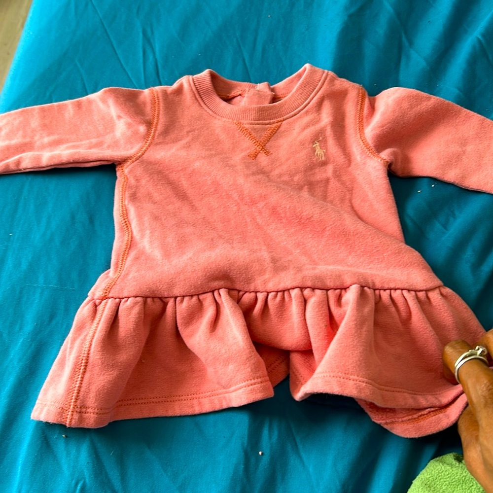 Pink peplum Ralph Lauren dress